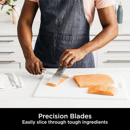 Ninja K32006UK Foodi StaySharp Knife Block with Integrated Sharpener 6-Piece Set
