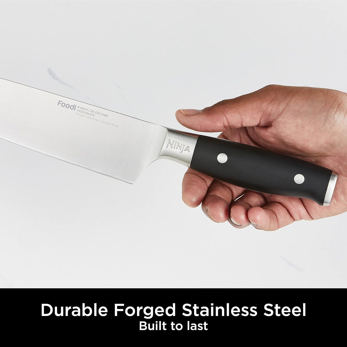 Ninja K32006UK Foodi StaySharp Knife Block with Integrated Sharpener 6-Piece Set